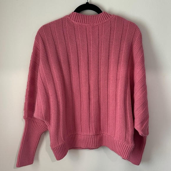 ASOS Pink Ribbed Crew Neck Sweater - Picture 13 of 13